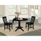 International Concepts Round 42 in Round Top Pedestal Table with 2 Chairs, Black, 42 in W, 42 in L, 30.3 in H, Wood, Black K46-42DPT-27B-C61-2 - alternate 3